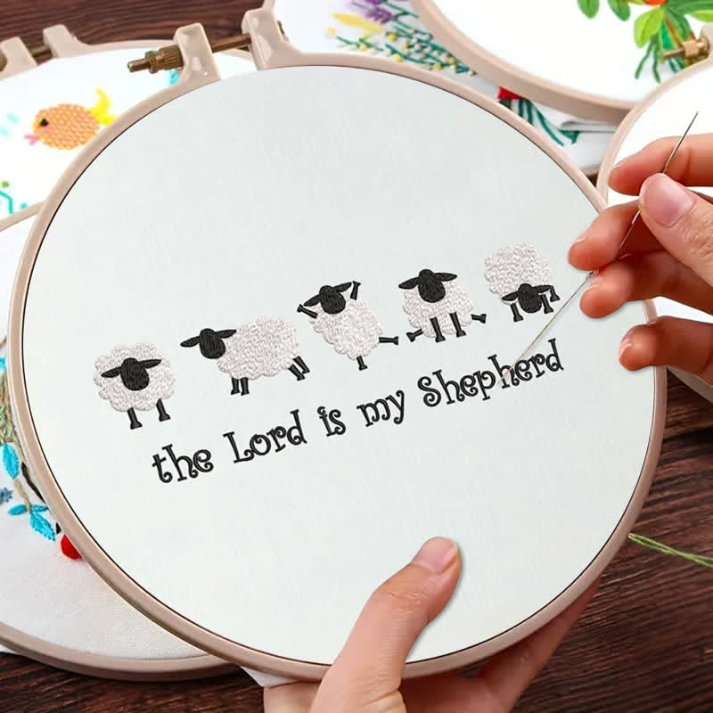 Rubbyoo Embroidery Kit - The Lord is My Shepherd