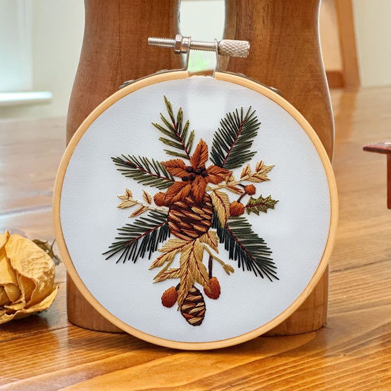 Rubbyoo Embroidery Kit-  Winter Bouquet
