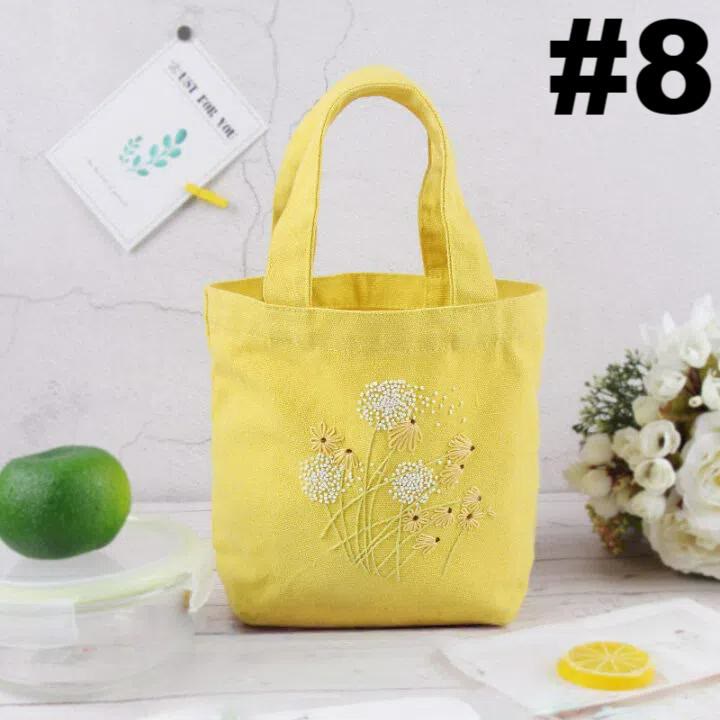 Handmade Canvas Bag Kit | Diy Carrying Bag  | Beginner Needlework