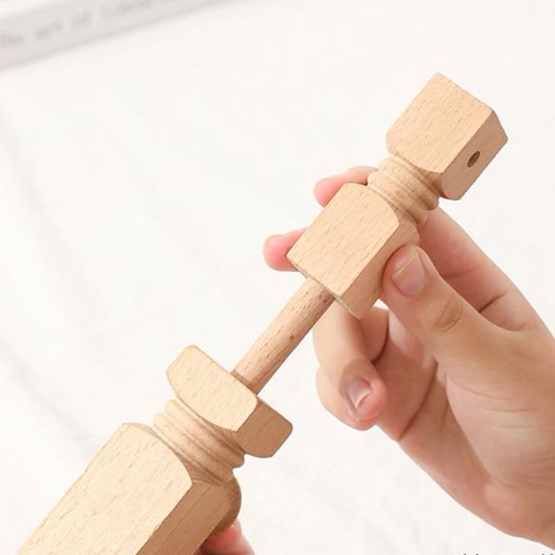 Round Embroidery Frame Holder - Quality Wooden 360 Degree Adjustable Rotatable Seat Stand