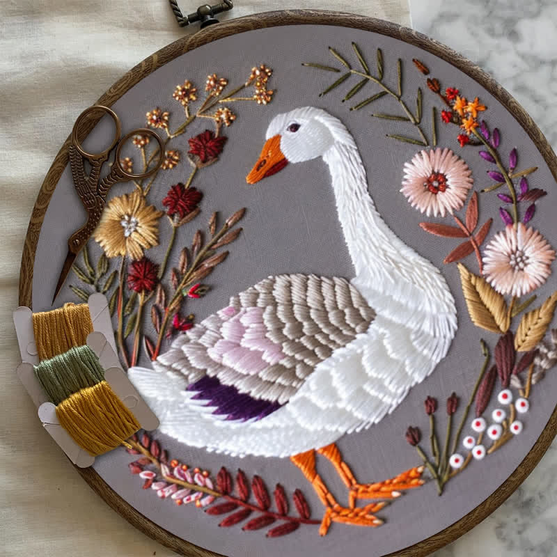 Rubbyoo Embroidery Kit - Winter Goose
