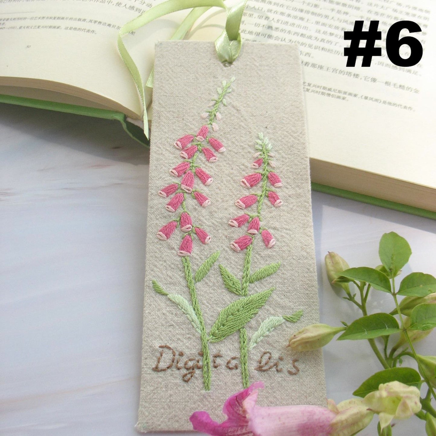 Embroidery Bookmark Kit | Personalized Floral Bookmark | Thoughtful Gift For Readers