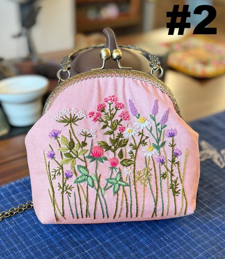 Embroidery Kiss Lock Bag Kit | Diy Stylish Coin Purse | Perfect for beginners
