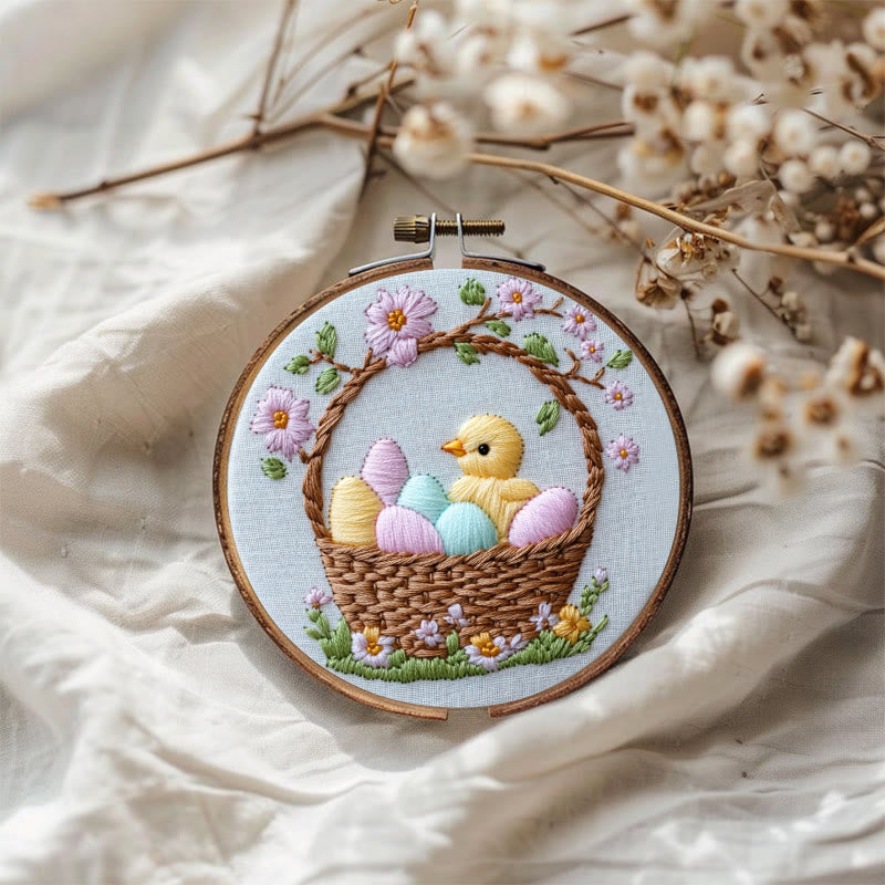 Rubbyoo Embroidery Kit -Easter Basket | Holiday Needlework Gift  DIY Craft Kits