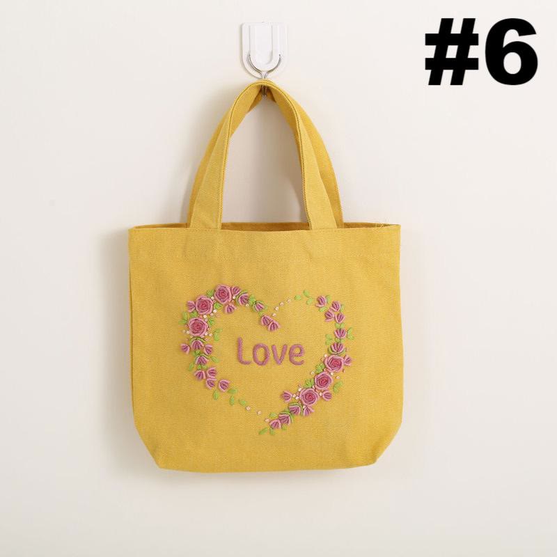 Handmade Canvas Bag Kit | Diy Carrying Bag  | Beginner Needlework